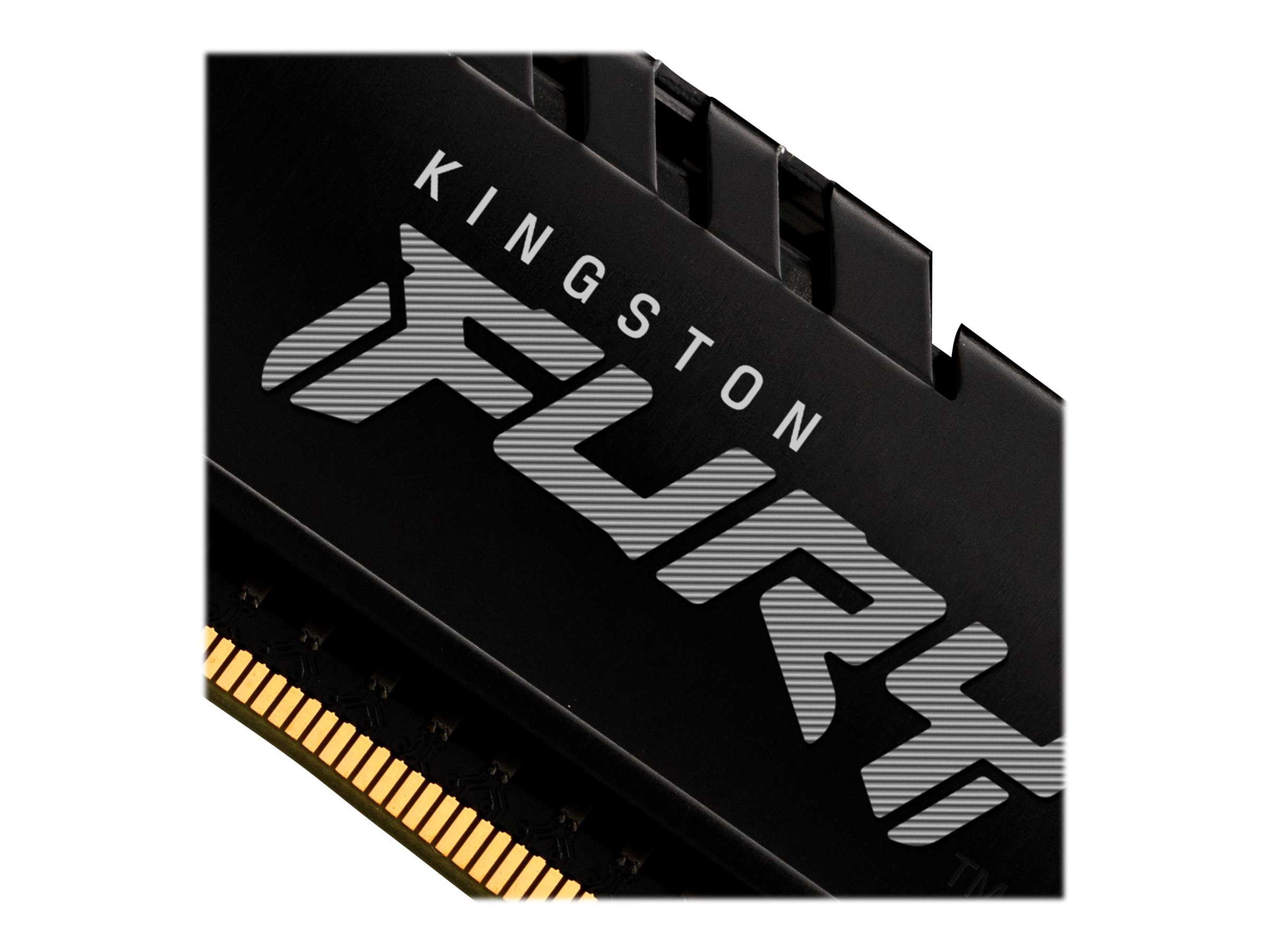 Kingston FURY Beast - DDR4 - kit - 16 Go: 2 x 8 Go - DIMM 288 broches - 3200 MHz / PC4-25600 - CL16 - 1.35 V - mémoire sans tampon - non ECC - noir - KF432C16BBK2/16 - DDR4