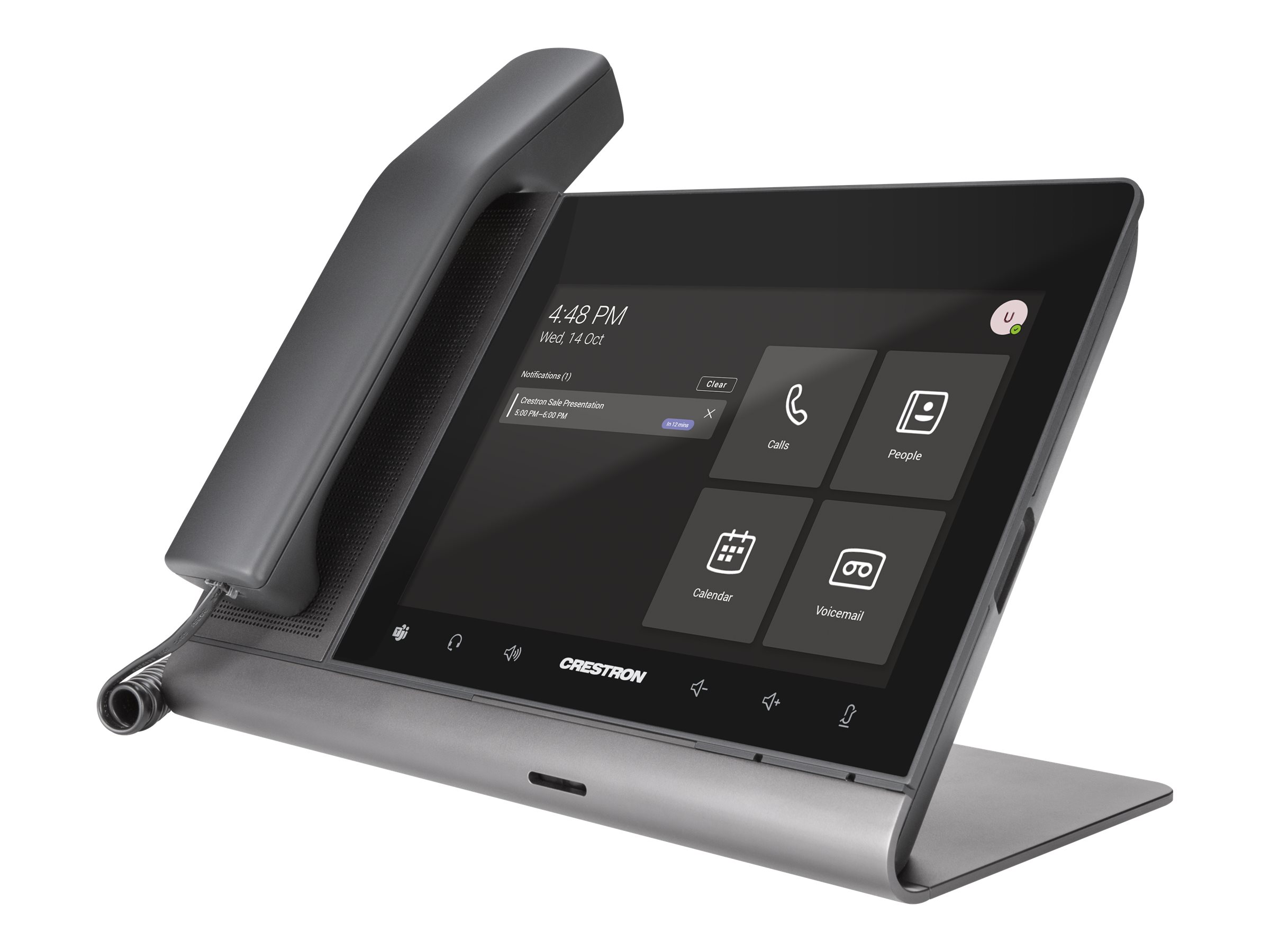 Crestron Flex UC-P8-T-HS-I - Pour Microsoft Teams - téléphone VoIP - avec Interface Bluetooth - SRTP - UC-P8-T-HS-I - Téléphones VoIP