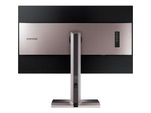 Samsung S32D850T - SD850 Series - écran LED - 32" - 2560 x 1440 - MVA - 300 cd/m² - 3000:1 - 5 ms - HDMI, DVI, DisplayPort - argent titane, noir mat - LS32D85KTSR/EN - Écrans d'ordinateur