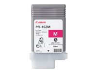 Canon PFI-102 M - 130 ml - magenta - original - réservoir d'encre - pour imagePROGRAF iPF500, iPF510, IPF600, iPF605, iPF610, iPF700, iPF710, iPF720, LP17, LP24 - 0897B001 - Réservoirs d'encre