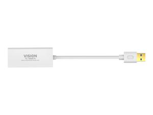 Vision TC-USBETH - Adaptateur réseau - USB 3.0 - Gigabit Ethernet x 1 - blanc - TC-USBETH - Cartes réseau