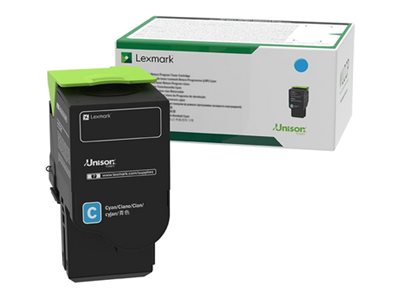 Lexmark - Haute capacité - cyan - original - cartouche de toner LCCP, LRP - pour Lexmark C2325dw, C2425dw, C2535dw, MC2325adw, MC2425adw, MC2535adwe, MC2640adwe - C232HC0 - Cartouches de toner