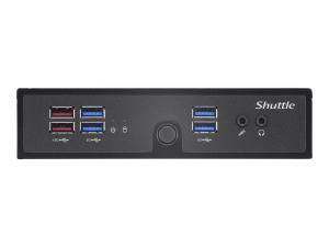 Shuttle XPC slim DS50U3 - Barebone - Slim-PC - 1 x Core i3 i3-1315U / jusqu'à 4.5 GHz - RAM 0 Go - UHD Graphics - Gigabit Ethernet, 2.5 Gigabit Ethernet - noir - DS50U3 - Mini-systèmes