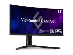 ViewSonic XG341C-2K - Écran LED - jeux - incurvé - 34" - 3440 x 1440 UWQHD @ 200 Hz - MVA - 1400 cd/m² - 3000:1 - DisplayHDR 1400 - 1 ms - 2xHDMI, DisplayPort, USB-C - haut-parleurs - XG341C-2K - Écrans d'ordinateur