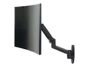 Ergotron LX - Kit de montage (bras articulé, adaptateur d'extension, base de support mural) - pour Écran LCD - noir mat - Taille d'écran : jusqu'à 34 pouces - montable sur mur - 45-243-224 - Accessoires pour écran