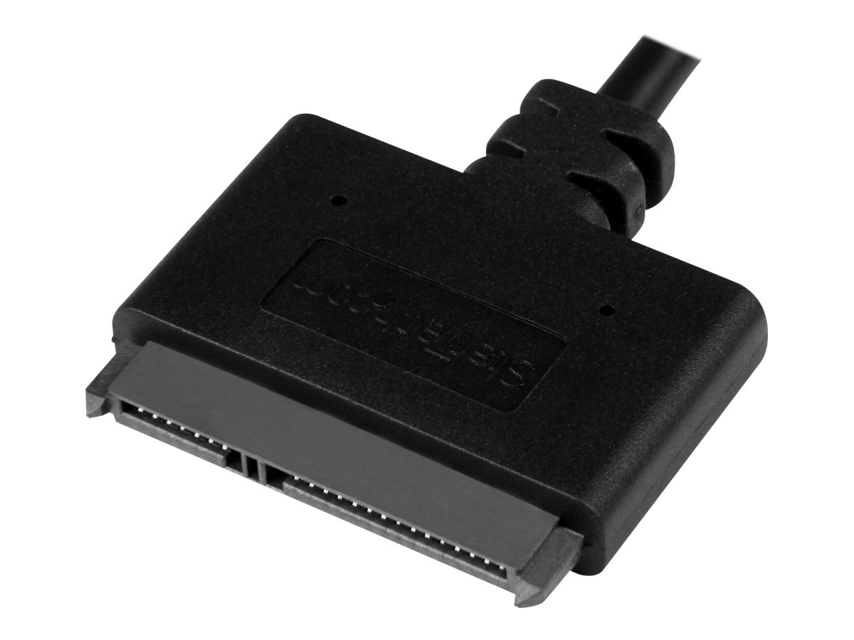 StarTech.com Adaptateur USB 3.1 (10 Gb/s) pour disque dur SATA avec UASP - Câble USB 3.1 vers HDD / SSD SATA III 6 Gb/s - Contrôleur de stockage - 2.5" - SATA 6Gb/s - USB 3.1 (Gen 2) - noir - USB312SAT3CB - Adaptateurs de stockage