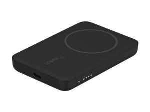 Belkin BOOST CHARGE - Banque d'alimentation - 2500 mAh - 7.5 Watt (MagSafe) - noir - BPD002BTBK - Adaptateurs électriques et chargeurs