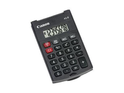 Canon AS-8 - Calculatrice de poche - 8 chiffres - gris foncé - 4598B001 - Calculatrices