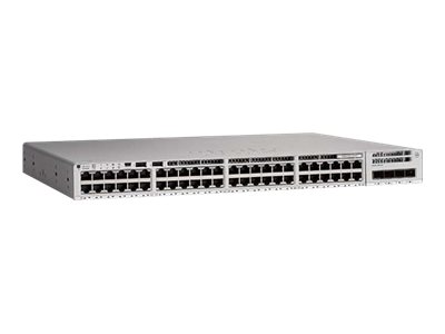 Cisco Catalyst 9200 - Network Essentials - commutateur - C3 - intelligent - 40 x 10/100/1000 (PoE+) + 8 x 100/1000/2.5G/5G/10GBase-T - Montable sur rack - PoE+ (740 W) - C9200-48PXG-E - Concentrateurs et commutateurs gigabit