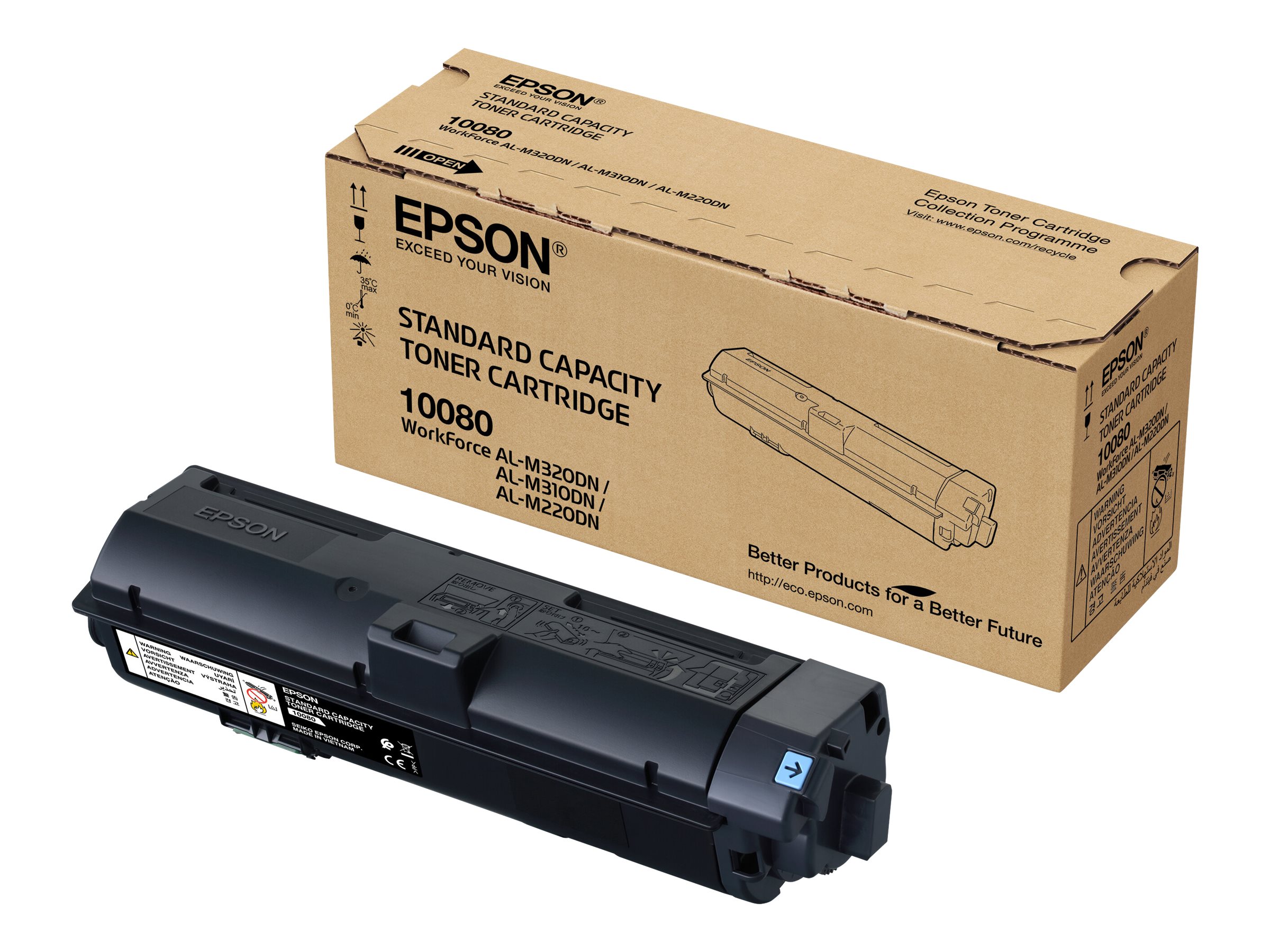 Epson S110080 - Noir - original - cartouche de toner - pour WorkForce AL-M310DN, AL-M310DTN, AL-M320DN, AL-M320DTN - C13S110080 - Cartouches de toner Epson