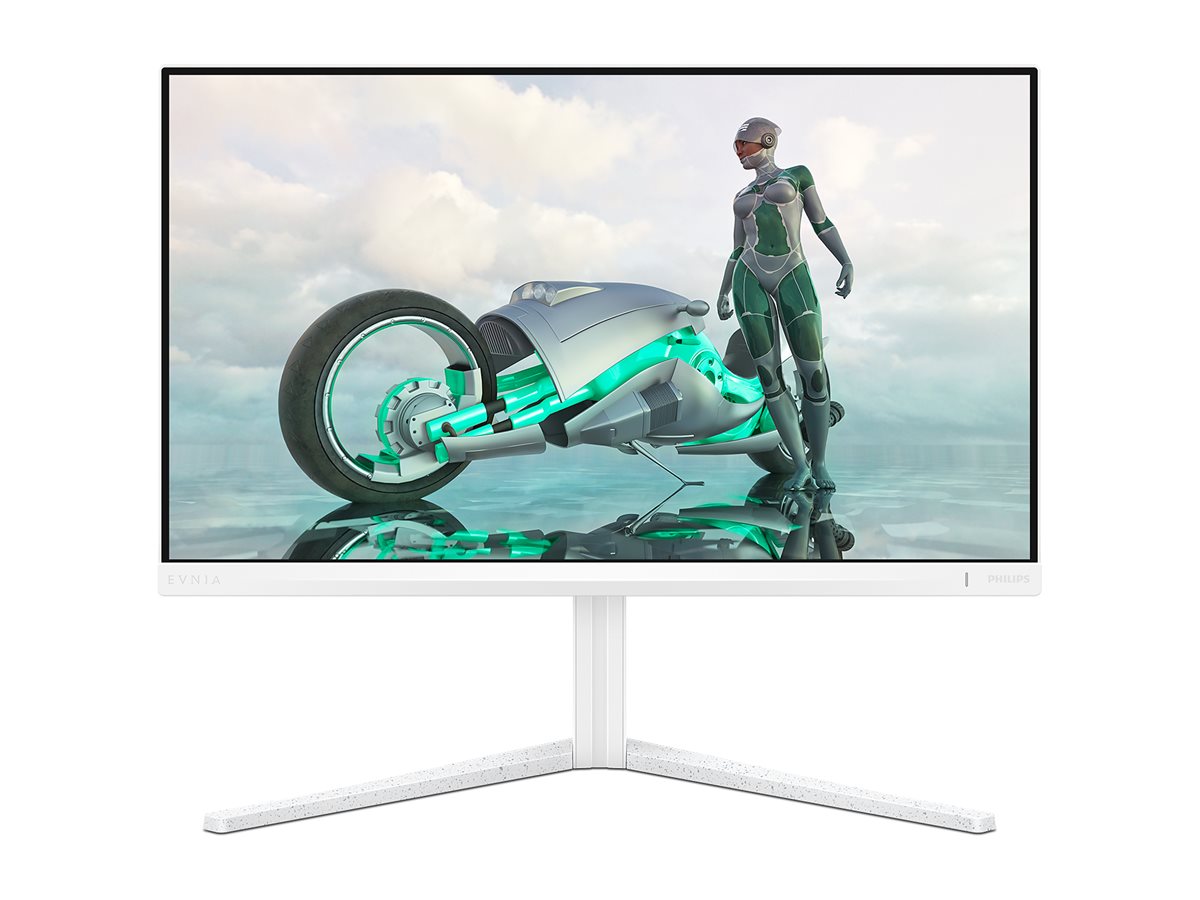 Philips Evnia 3000 24M2N3201A - Écran LED - jeux - 24" (23.8" visualisable) - 1920 x 1080 Full HD (1080p) @ 180 Hz - Fast IPS - 300 cd/m² - 1000:1 - HDR10 - 0.5 ms - 2xHDMI, DisplayPort - haut-parleurs - blanc - 24M2N3201A/00 - Écrans d'ordinateur