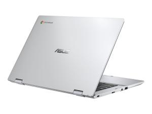 ASUS Chromebook Flip CX1 CX1400FKA-EC0117 - Conception inclinable - Intel Celeron - N6000 / jusqu'à 3.3 GHz - Chrome OS - UHD Graphics - 8 Go RAM - 64 Go eMMC - 14" écran tactile 1920 x 1080 (Full HD) - Wi-Fi 6 - argent transparent - 90NX05A1-M00430 - Netbook