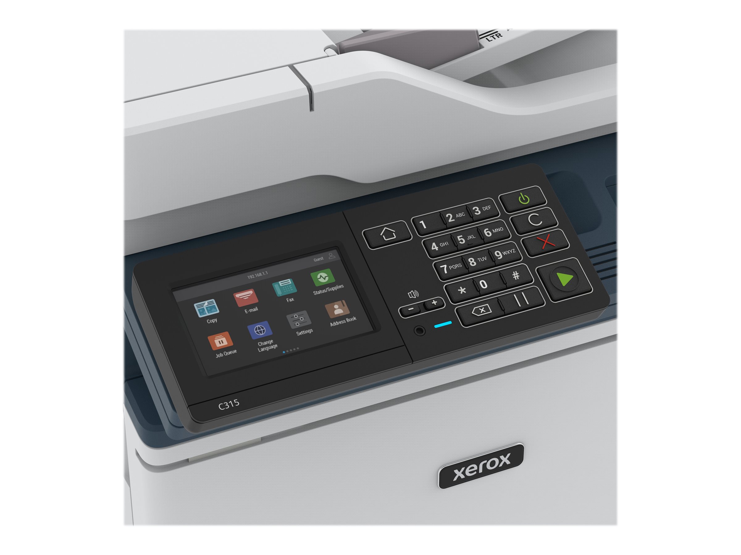Xerox C315V_DNI - Imprimante multifonctions - couleur - laser - 216 x 355 mm (original) - A4/Legal (support) - jusqu'à 33 ppm (copie) - jusqu'à 33 ppm (impression) - 250 feuilles - 33.6 Kbits/s - USB 2.0, LAN, Wi-Fi(n), hôte USB 2.0 - C315V_DNI - Imprimantes multifonctions
