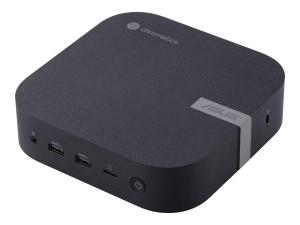 ASUS Chromebox 5 SC002UN - Mini PC - 1 x Celeron 7305 / 1.1 GHz - RAM 4 Go - SSD 128 Go - NVMe - UHD Graphics - Gigabit Ethernet, 2.5 Gigabit Ethernet, Bluetooth 5.2, IEEE 802.11ax (Wi-Fi 6E) LAN sans fil: - Bluetooth 5.2, 802.11a/b/g/n/ac/ax (Wi-Fi 6E) - Chrome OS - moniteur : aucun - noir éco - 90MS02N1-M00180 - Ordinateurs de bureau