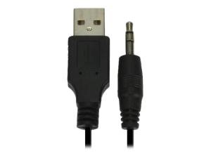 MCL Samar HP-USB2/4 - Haut-parleurs - pour PC - 4 Watt (Totale) - noir - HP-USB2/4 - Haut-parleurs pour ordinateur