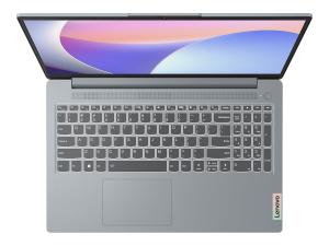 Lenovo IdeaPad Slim 3 15IRH8 83EM - Conception de charnière à 180 degrés - Intel Core i7 - 13620H / jusqu'à 4.9 GHz - Win 11 Home - UHD Graphics - 16 Go RAM - 1 To SSD NVMe - 15.6" IPS 1920 x 1080 (Full HD) - Wi-Fi 6 - gris arctique - clavier : Français - 83EM0046FR - Ordinateurs portables