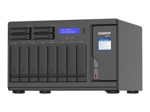 QNAP TVS-h1288X - Serveur NAS - 12 Baies - SATA 6Gb/s - RAID RAID 0, 1, 5, 6, 10, 50, JBOD, disque de réserve 5, 6 disques de secours, 60, disque de réserve 10, RAID TP - RAM 16 Go - Gigabit Ethernet / 2.5 Gigabit Ethernet / 10 Gigabit Ethernet - iSCSI support - TVS-H1288X-W1250-16G - NAS