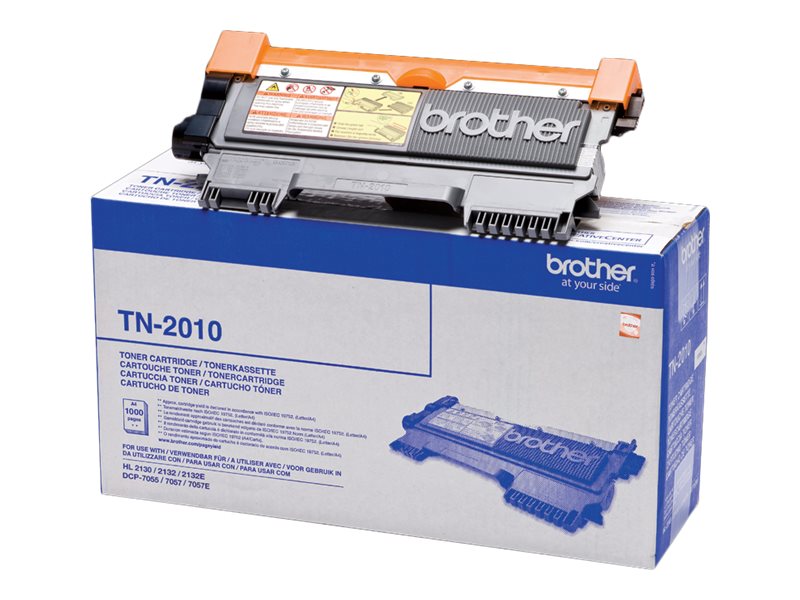 Brother TN2010 - Noir - original - cartouche de toner - pour Brother DCP-7055, DCP-7055W, DCP-7057, DCP-7057E, HL-2130, HL-2132, HL-2135W - TN2010 - Cartouches de toner Brother