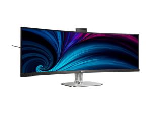 Philips 49B2U6903CH - 6000 Series - écran LED - incurvé - 49" (48.8" visualisable) - 5120 x 1440 SuperWide @ 100 Hz - VA - 500 cd/m² - 3000:1 - DisplayHDR 400 - 4 ms - Thunderbolt 4, 2xHDMI, DisplayPort - haut-parleurs - argent - 49B2U6903CH/00 - Écrans d'ordinateur