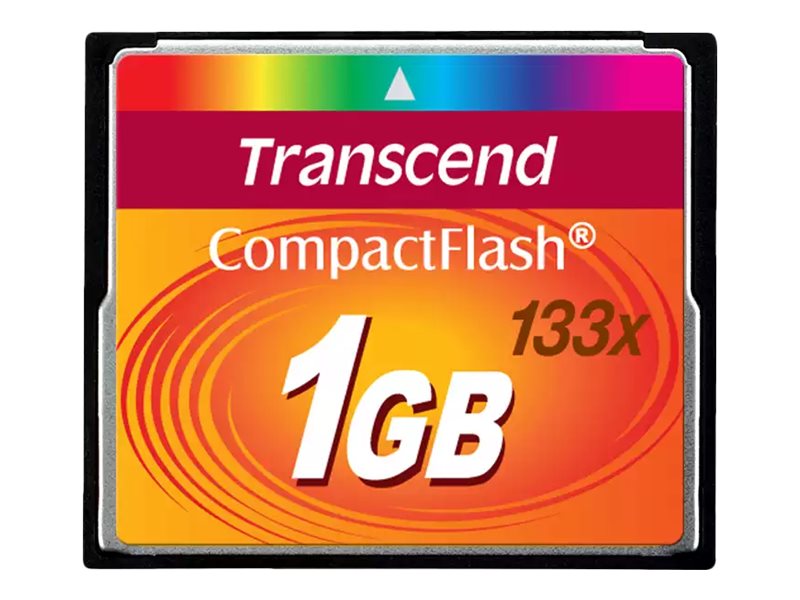Transcend - Carte mémoire flash - 1 Go - 133x - CompactFlash - TS1GCF133 - Cartes flash