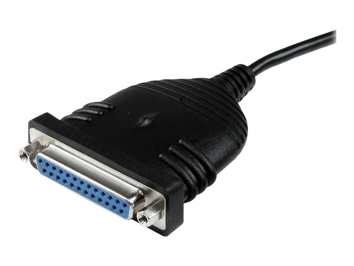StarTech.com Câble Adaptateur de 1.80m USB vers 1 Port Parallèle DB25 pour Imprimante - 1x USB A Mâle - 1x DB-25 Femelle - Adaptateur parallèle - USB 2.0 - IEEE 1284 - ICUSB1284D25 - Cartes réseau USB