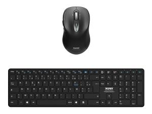 PORT Connect - Professional Executive Pack - ensemble clavier et souris - sans fil - Bluetooth 5.2 - AZERTY - Français - 900907RFR - Claviers