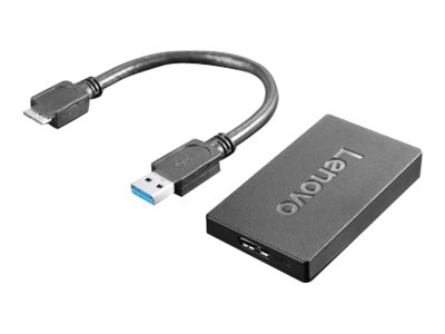 Lenovo - Adaptateur vidéo externe - USB 3.0 - DisplayPort - 4X90J31021 - Adaptateurs vidéo grand public