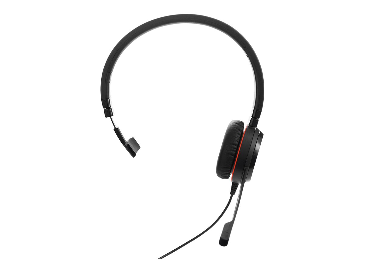 Jabra Evolve 30 II MS Mono - Micro-casque - sur-oreille - filaire - USB, jack 3,5mm - Certifié pour Skype for Business - 5393-823-309 - Écouteurs