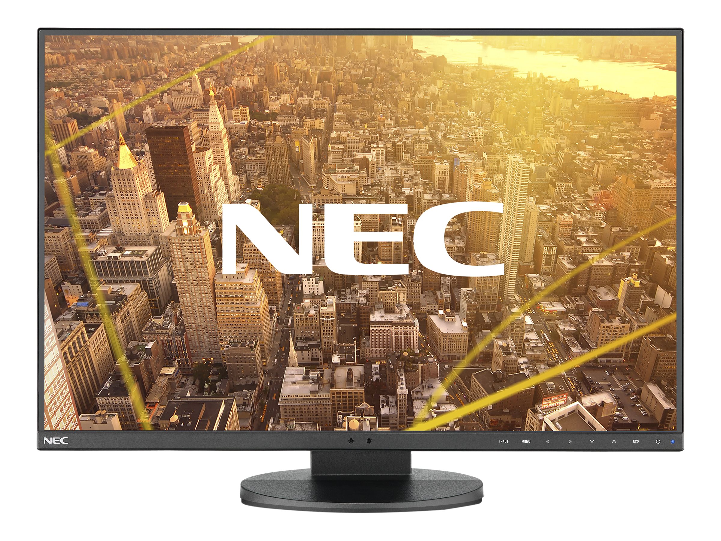 NEC MultiSync EA241WU-BK - Écran LED - 24" - 1920 x 1200 @ 60 Hz - IPS - 300 cd/m² - 1000:1 - 5 ms - HDMI, DVI-D, VGA, DisplayPort - haut-parleurs - noir - 60004676 - Écrans d'ordinateur