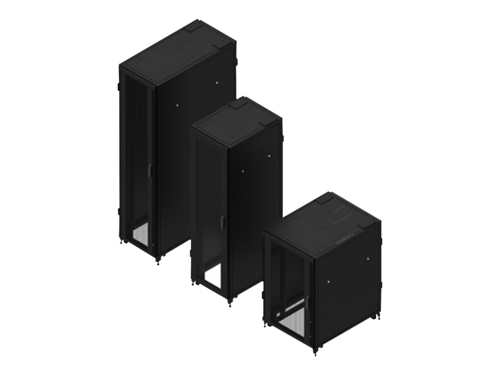 Eaton RA Series - Rack armoire - 4 montants - noir, RAL 9005 - 24U - 19" - RAA24810PSB13U - Accessoires pour serveur