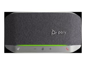 Poly Sync 20+ - Haut-parleur intelligent - Bluetooth - sans fil, filaire - USB-C via un adaptateur Bluetooth - argent - 772D0AA - Speakerphones