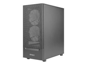 Antec NX Series NX410 - Mid tower - ATX - panneau latéral fenêtré (verre trempé) - pas d'alimentation - noir - USB/Audio - 0-761345-81041-8 - Boîtiers ATX