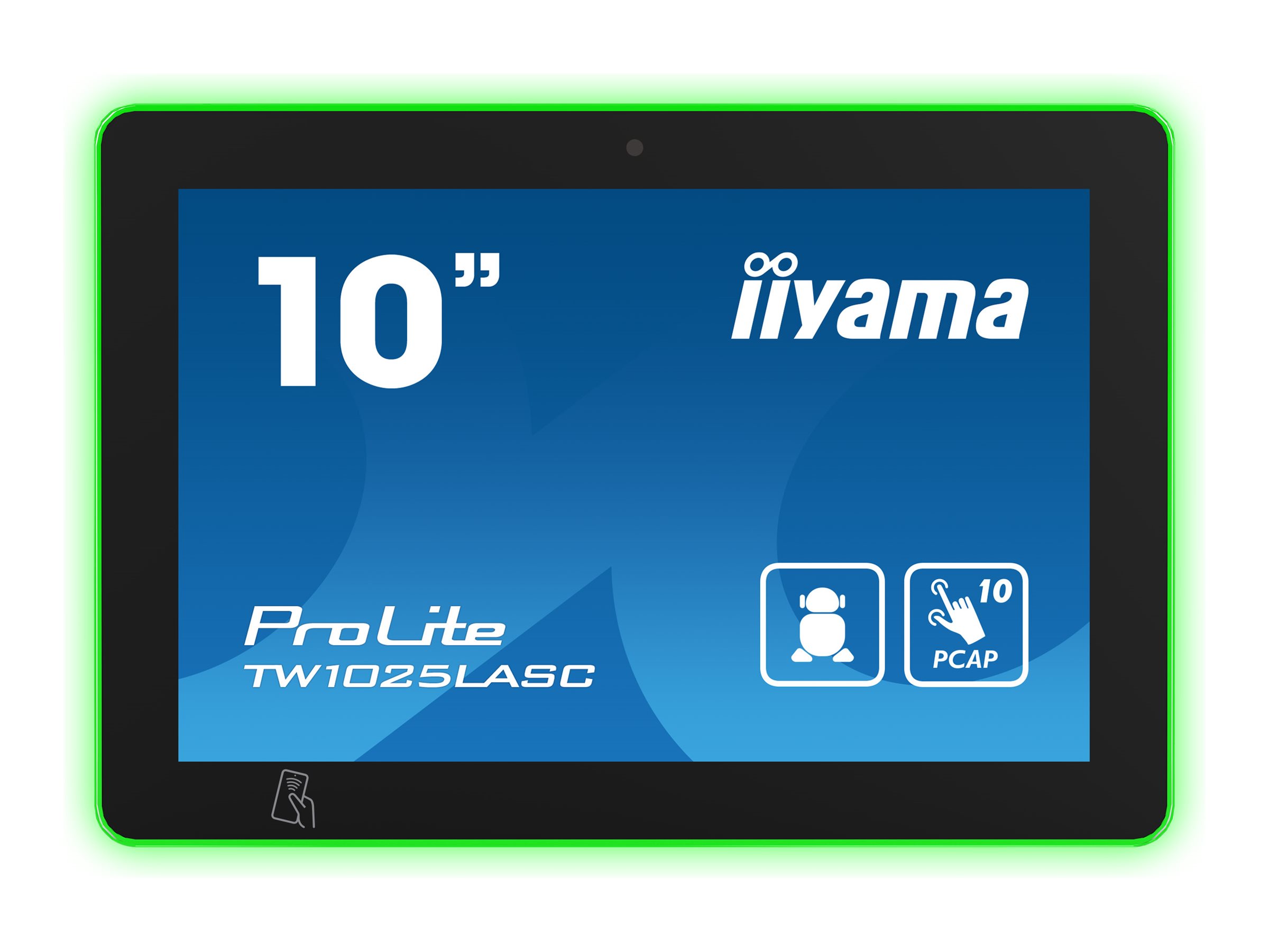 iiyama ProLite TW1025LASC-B1PNR - Ordinateur Android - PC à écran tactile - 1 RK3399 jusqu'à - RAM 4 Go - SSD - eMMC 32 Go - Gigabit Ethernet, Bluetooth 5.2 - 802.11b/g/n, NFC, RFID, Bluetooth 5.2 - Android 12 - moniteur : LED 10.1" 1280 x 800 (WXGA) écran tactile - noir - TW1025LASC-B1PNR - Ordinateurs de bureau