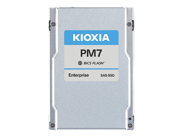 KIOXIA PM7-R Series KPM7VRUG3T84 - SSD - Enterprise, Read Intensive - chiffré - 3840 Go - interne - 2.5" - SAS 22.5Gb/s - Self-Encrypting Drive (SED) - KPM7VRUG3T84 - Disques durs pour ordinateur portable