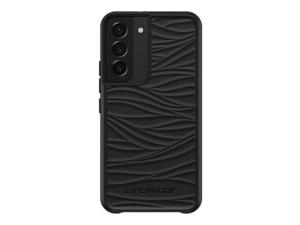 LifeProof WAKE - Coque de protection pour téléphone portable - 85 % de plastique recyclé provenant de l'océan - noir - modèle d'onde douce - pour Samsung Galaxy S22 - 77-86648 - Coques et étuis pour téléphone portable