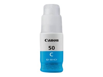 Canon GI 50 C - Cyan - original - recharge d'encre - pour PIXMA G5050, G6050, G7050, GM2050, GM4050 - 3403C001 - Réservoirs d'encre