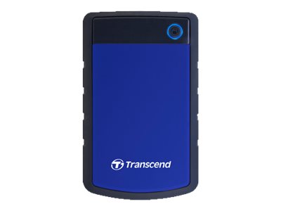 Transcend StoreJet 25H3 - Disque dur - 4 To - externe (portable) - 2.5" - USB 3.1 Gen 1 - AES 256 bits - bleu marine - TS4TSJ25H3B - Disques durs externes