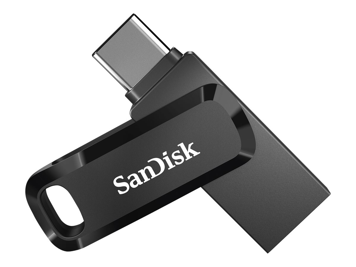 SanDisk Ultra Dual Drive Go - Clé USB - 128 Go - USB 3.2 Gen 1 / USB-C - noir - SDDDC3-128G-G46 - Lecteurs flash