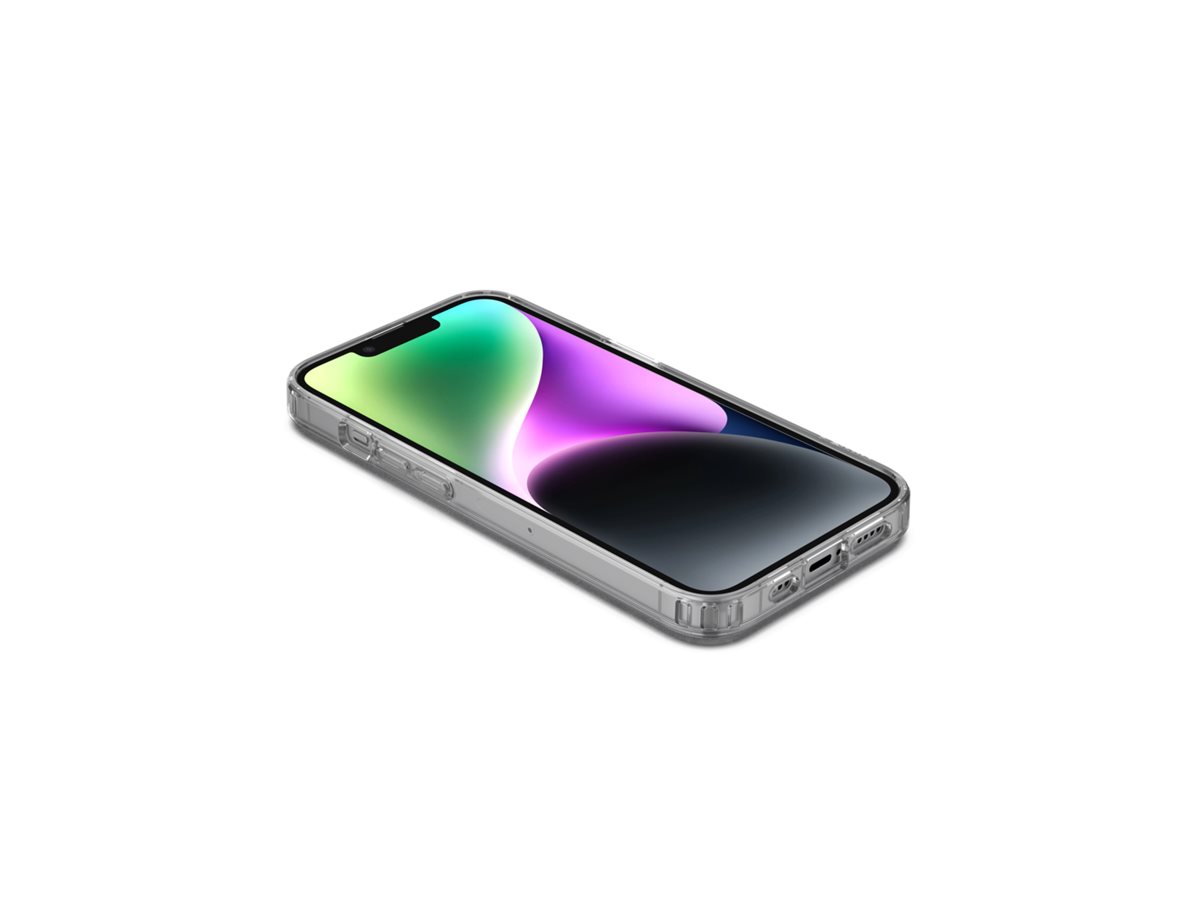 Belkin SheerForce - Coque de protection pour téléphone portable - magnétique - compatibilité avec MagSafe - clair - mince, léger - pour Apple iPhone 14 - MSA008BTCL - Coques et étuis pour téléphone portable