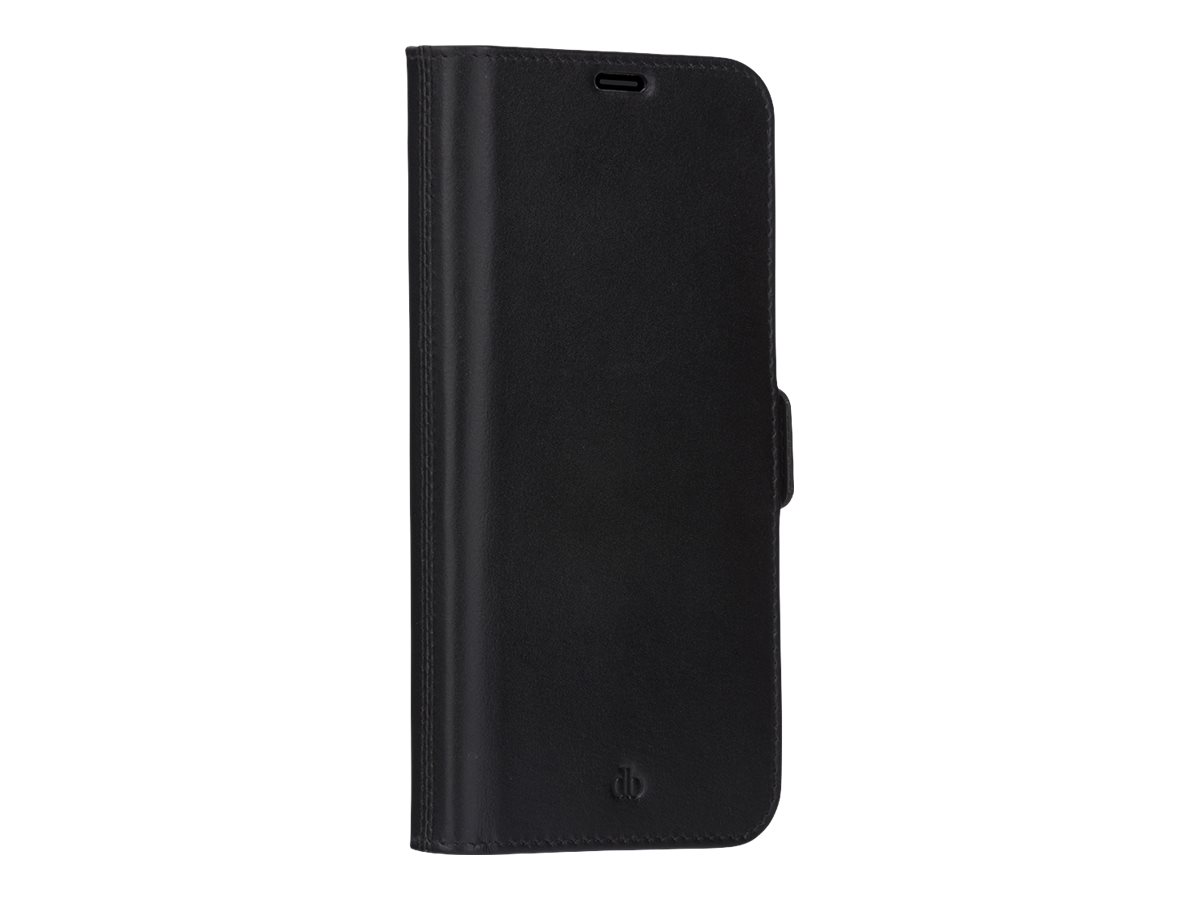 dbramante1928 Lynge - Étui à rabat pour téléphone portable - plastique, cuir à grains fins - noir - pour Apple iPhone 13 - DBLY61GTBL1315 - Coques et étuis pour téléphone portable