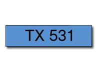 Brother - Noir, bleu - Rouleau (1,2 cm) 1 rouleau(x) étiquettes - TX531 - Papier pour rouleau