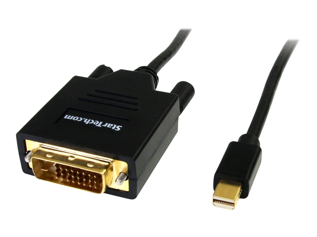 StarTech.com Câble Adapteur Mini DisplayPort® vers DVI de 1.8 m - Convertisseur Mini DP - Mini DisplayPort Mâle - DVI-D Mâle - 1920x1200 - Câble DisplayPort - Mini DisplayPort (M) pour DVI-D (M) - 1.8 m - noir - MDP2DVIMM6 - Câbles pour périphérique
