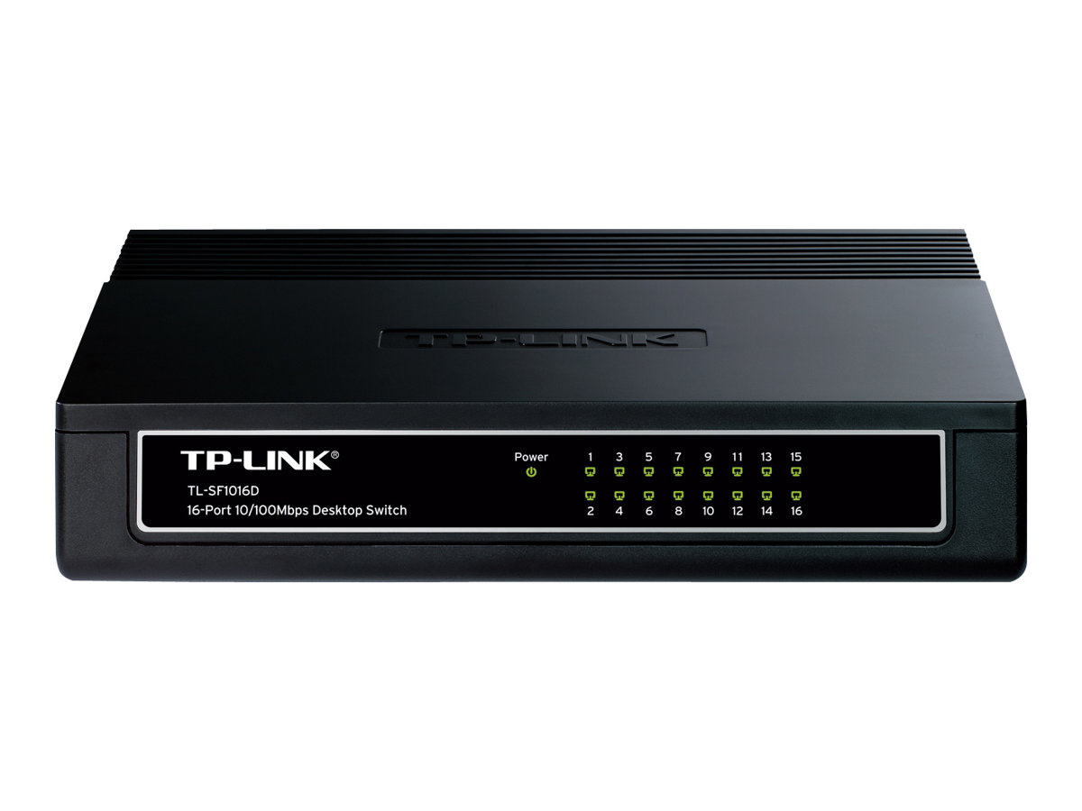 TP-Link TL-SF1016D 16-Port 10/100Mbps Desktop Switch - Commutateur - 16 x 10/100 - de bureau - TL-SF1016D - Concentrateurs et commutateurs 10/100