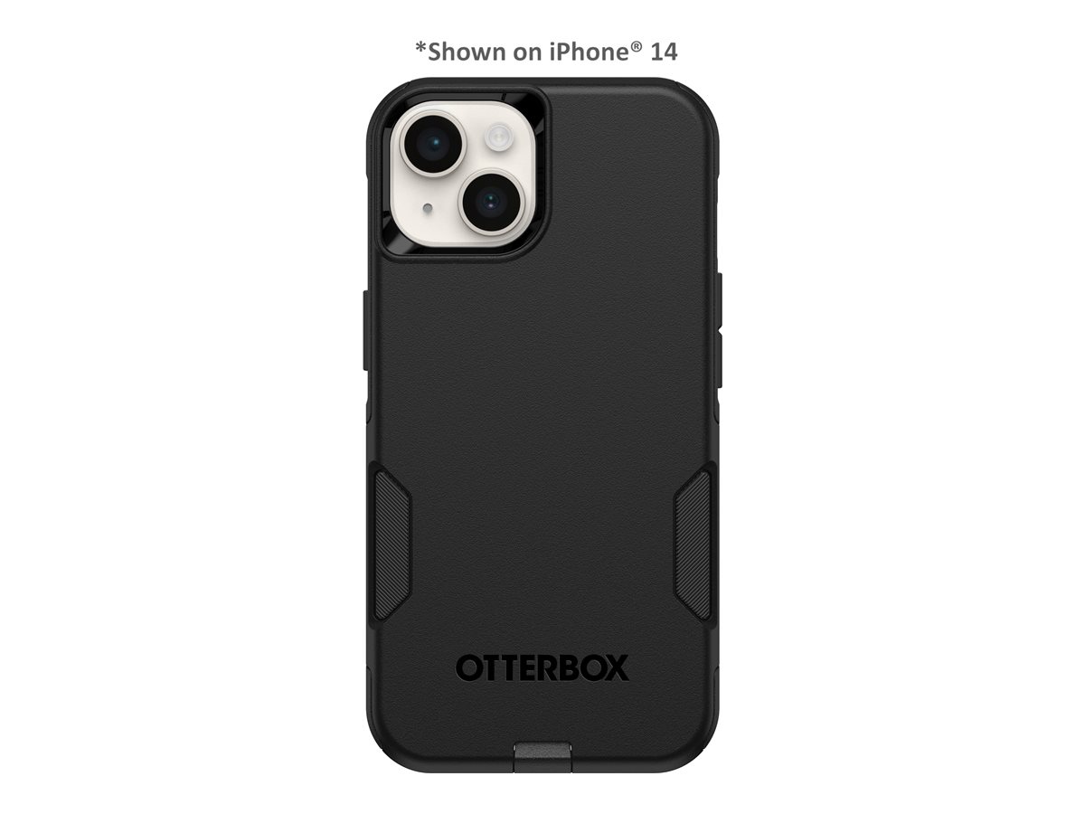 OtterBox Commuter Series - Coque de protection pour téléphone portable - compatibilité avec MagSafe - polycarbonate, caoutchouc synthétique - noir - pour Apple iPhone 15 Pro - 77-92562 - Coques et étuis pour téléphone portable