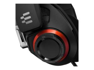 EPOS GSP 500 - Micro-casque - circum-aural - filaire - jack 3,5mm - noir, rouge - 1000243 - Écouteurs