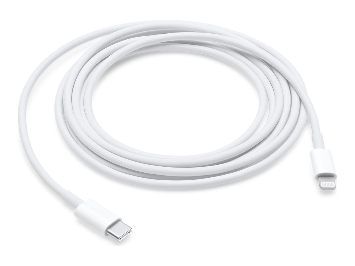 Apple - Câble Lightning - 24 pin USB-C mâle pour Lightning mâle - 2 m - MW2R3ZM/A - Câbles Lightning