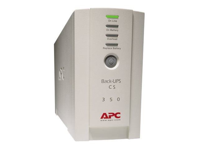 APC Back-UPS CS 350 - Onduleur - CA 230 V - 210 Watt - 350 VA - RS-232, USB - connecteurs de sortie : 4 - beige - BK350EI - UPS autonomes