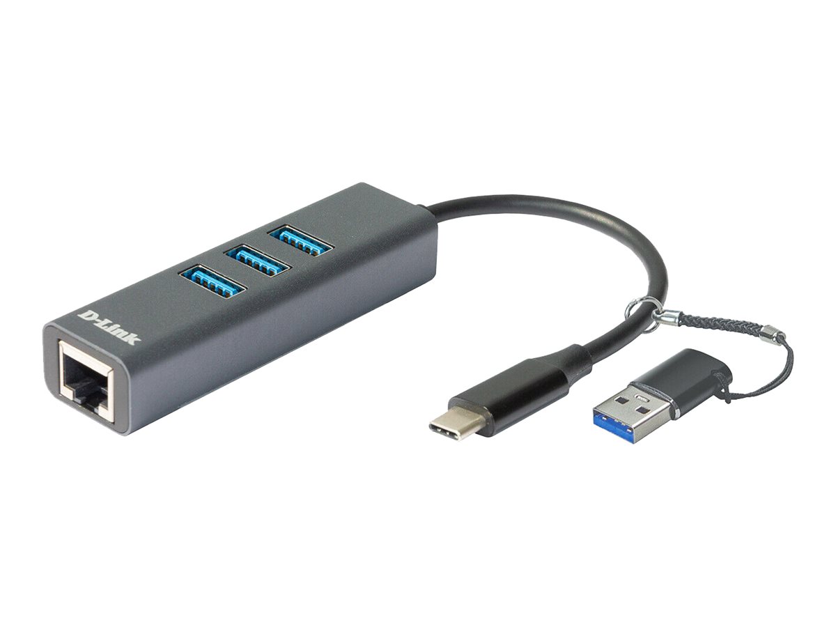 D-Link DUB-2332 - Adaptateur réseau - USB-C / Thunderbolt 3 - Gigabit Ethernet x 1 - DUB-2332 - Cartes réseau USB