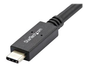 StarTech.com Câble USB-C vers USB-C avec Power Delivery (5A) de 1 m - M/M - USB 3.1 Gen 2 (10 Gb/s) - Certifié - Cordon USB Type C - Câble USB - 24 pin USB-C (M) pour 24 pin USB-C (M) - USB 3.1 - 5 A - 1 m - noir - pour P/N: CDP2HVGUASPD, DKT30CHPD3, DKT30CHVSDPD, DKT31CMDPHPD, HB31C2A2CME, SV221HUC4K - USB31C5C1M - Câbles USB
