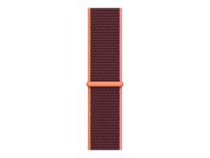 Apple 44mm Sport Loop - Bracelet de montre pour montre intelligente - taille Regular - lie-de-vin - pour Watch Hermès Series 7, Hermès Series 9, Series 10, Series 8, Series 9, Ultra, Ultra 2 - MYA92ZM/A - Accessoires pour smart watch